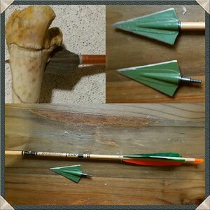 Zwickey Delta 135gr Arrow With Steel Insert And A 500 Gr Arrow & Feathers