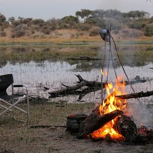 Campfire Botswana