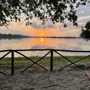 Sunset Selous Game Reserve Tanzania