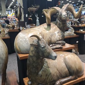 Bronze Goat Sculptures