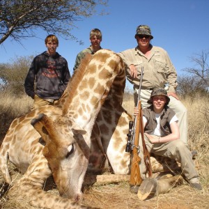 Hunting Giraffe in Namibia