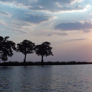 Sunset Caprivi Namibia