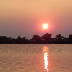 Sunset Caprivi Namibia