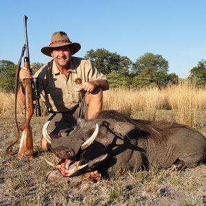 Warthog Hunt Caprivi Namibia