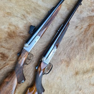 Heym 89B in .450/400 NE & George Gibbs .360 No 2 NE Rifles