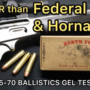 45-70 North Fork 350gr Bullets Ballistics Gel Ammo Test
