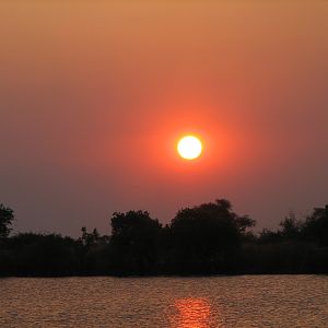 Sunset Caprivi Namibia