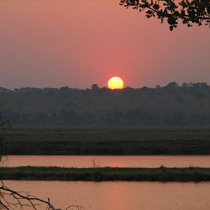 Sunset Caprivi Namibia