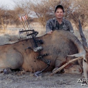 Bowhunting Cape Eland in Namibia