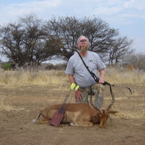 Bowhunting Impala in Namibia