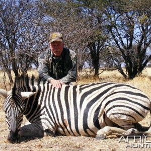 Bowhunting Zebra in Namibia