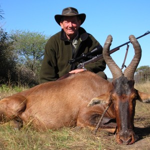 Hunting Red Hartebeest in Namibia