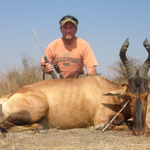 Hunting Red Hartebeest in Namibia