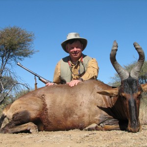 Hunting Red Hartebeest in Namibia