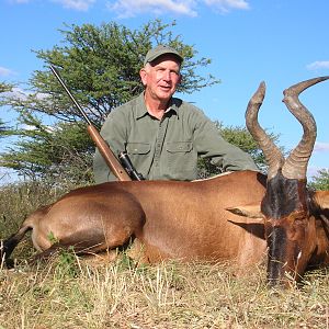 Hunting Red Hartebeest in Namibia