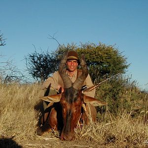 Hunting Red Hartebeest in Namibia