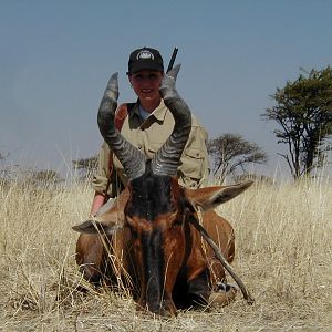 Hunting Red Hartebeest in Namibia