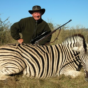 Hunting Burchell's Plain Zebra in Namibia