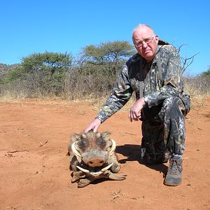 Hunting Warthog in Namibia