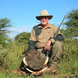 Hunting Warthog in Namibia