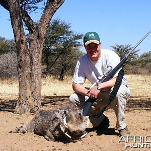 Hunting Warthog in Namibia