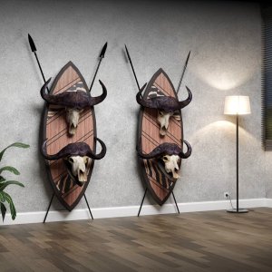 Buffalo African Shield Mount Taxidermy