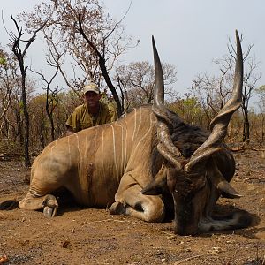 Lord Derby Eland hunted in Central African Republic