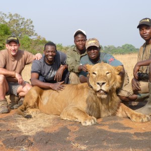 Hunting Lion in Central African Republic