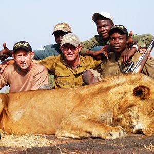 Hunting Lion in Central African Republic