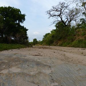 Dry river bed in CAR