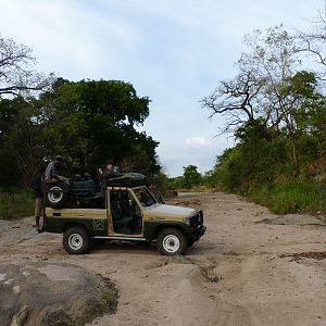 Dry river bed in CAR