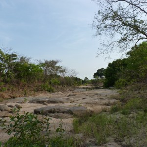 Dry river bed in CAR