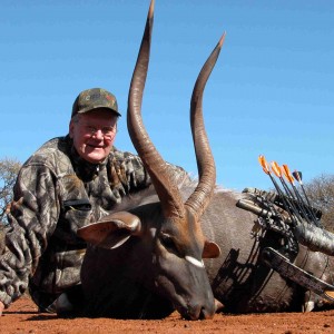 Bowhunting Nyala with Wintershoek Johnny Vivier Safaris in South Africa