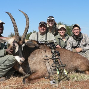 Bowhunting Roan with Wintershoek Johnny Vivier Safaris in South Africa