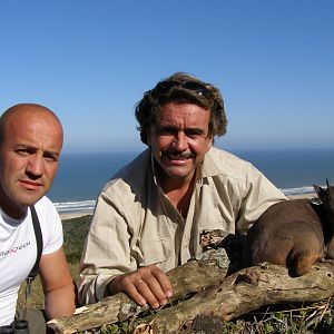 Hunting Blue Duiker with Wintershoek Johnny Vivier Safaris in SA