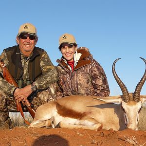 Hunting Springbuck with Wintershoek Johnny Vivier Safaris in SA