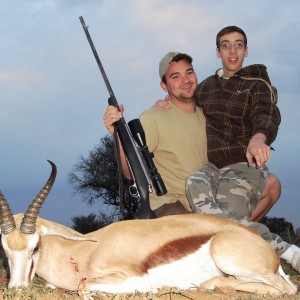 Hunting Springbuck with Wintershoek Johnny Vivier Safaris in SA