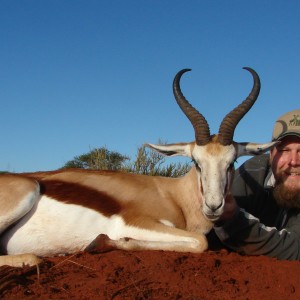 Hunting Springbuck with Wintershoek Johnny Vivier Safaris in SA