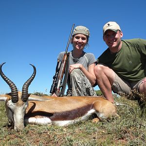 Hunting Springbuck with Wintershoek Johnny Vivier Safaris in SA