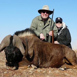 Hunting Black Wildebeest with Wintershoek Johnny Vivier Safaris in SA