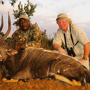 Hunting Nyala with Wintershoek Johnny Vivier Safaris in SA