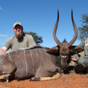 Hunting Nyala with Wintershoek Johnny Vivier Safaris in SA