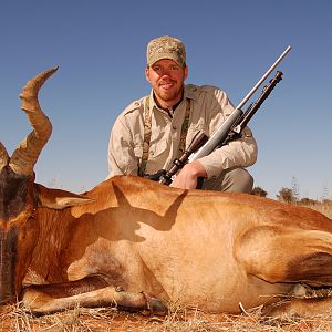 Hunting Red Hartebeest with Wintershoek Johnny Vivier Safaris in SA