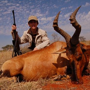 Hunting Red Hartebeest with Wintershoek Johnny Vivier Safaris in SA