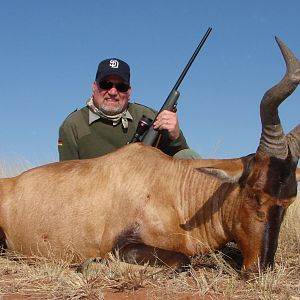 Hunting Red Hartebeest with Wintershoek Johnny Vivier Safaris in SA