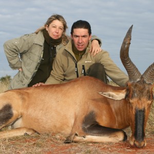 Hunting Red Hartebeest with Wintershoek Johnny Vivier Safaris in SA