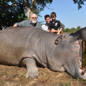 Hunting Hippo with Wintershoek Johnny Vivier Safaris in SA