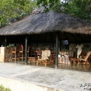 Dining Hut at Camp in Zimbabwe