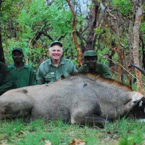 29 inch Roan hunted in CAR with Central African Wildlife Adventures