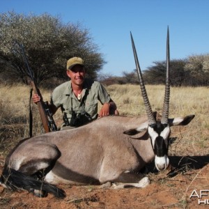 Gemsbok hunted in Namibia